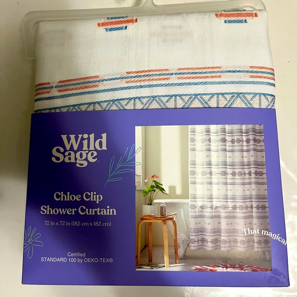 NWT- shower curtain- bed bath and beyond